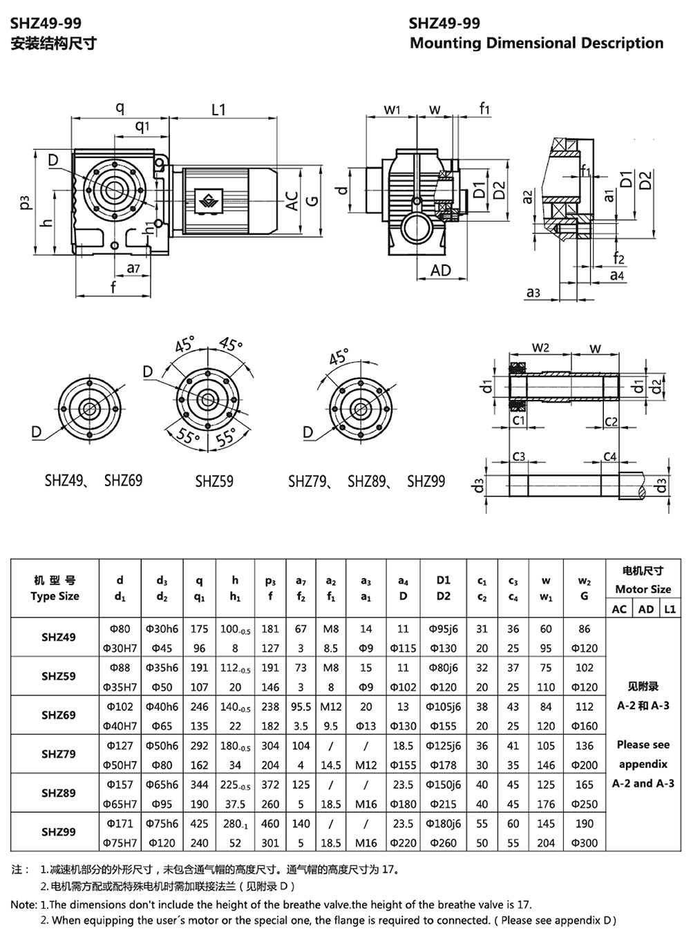 SHZ49-99安裝結(jié)構(gòu)尺寸